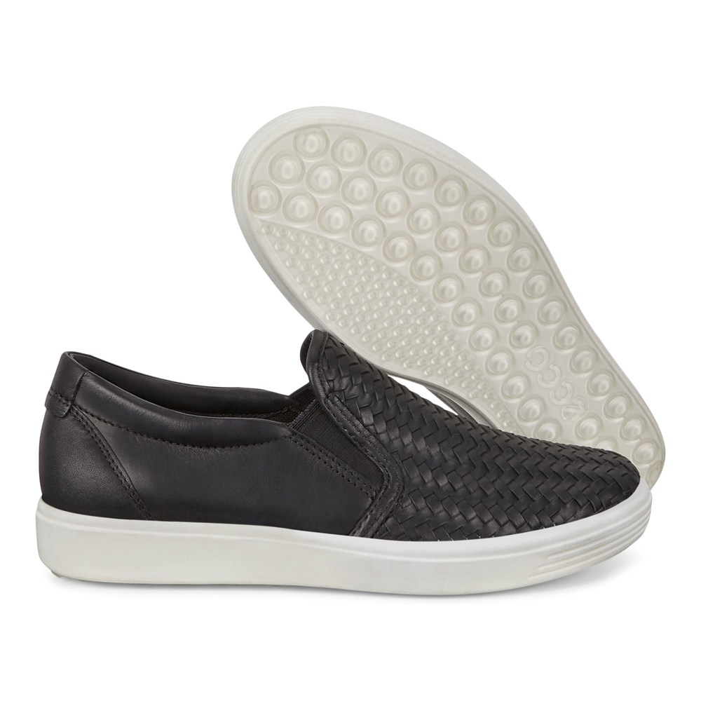 Slip On Mujer - ECCO Soft 7 - Negros - GWM218395